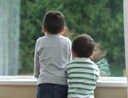 boys at window